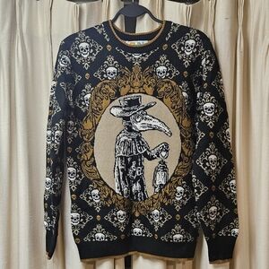 Plague Doctor Skull Sweater